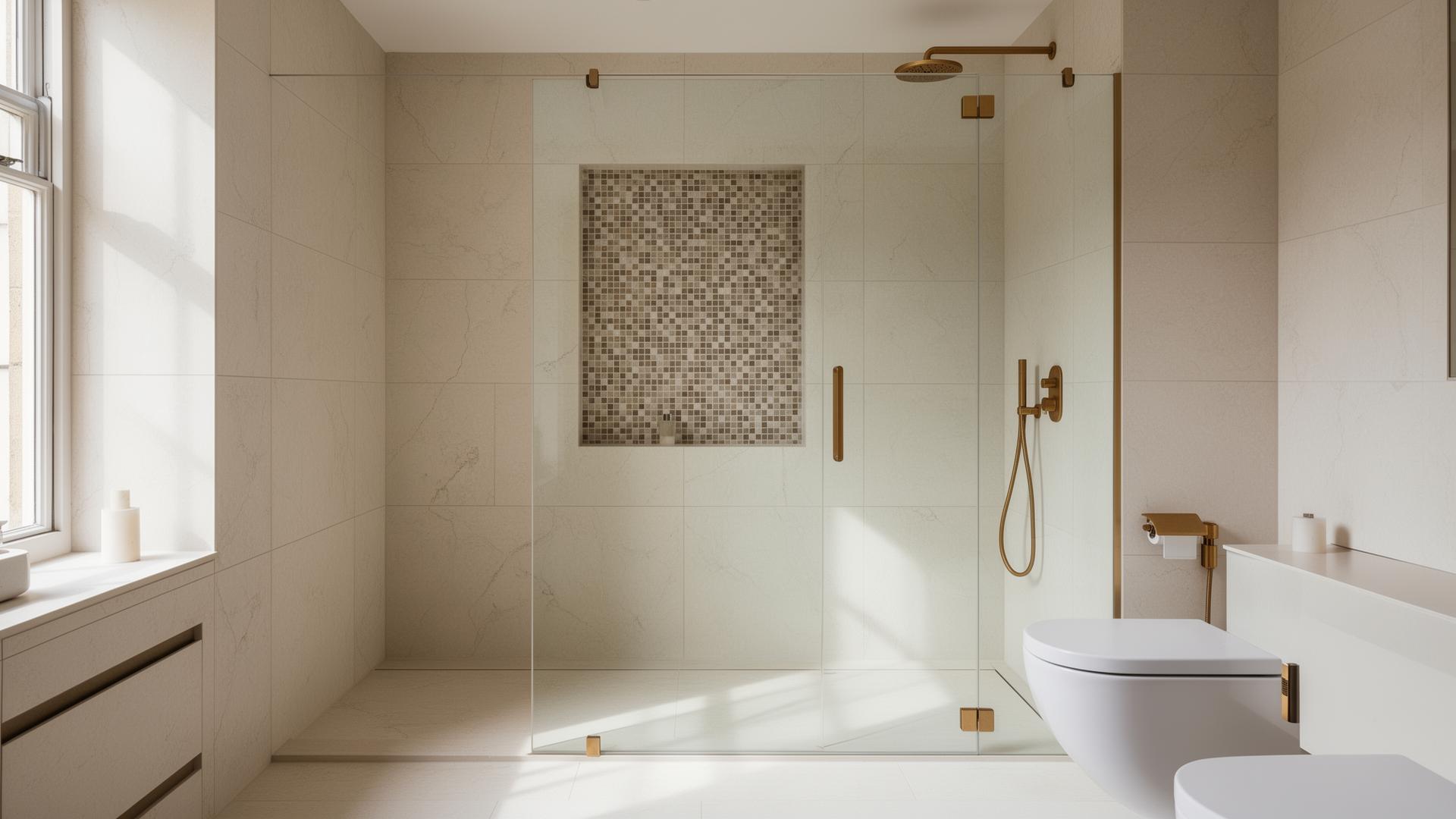 Premium bathroom tiling in luxury Fulham SW6 townhouse