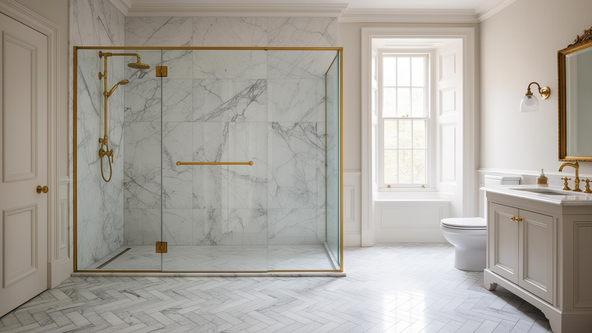 Premium tiling in luxury Westminster SW1 bathroom
