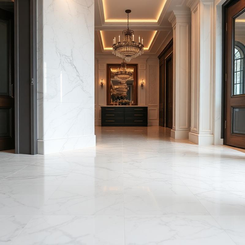 Natural marble stone floor in prestigious Westminster property